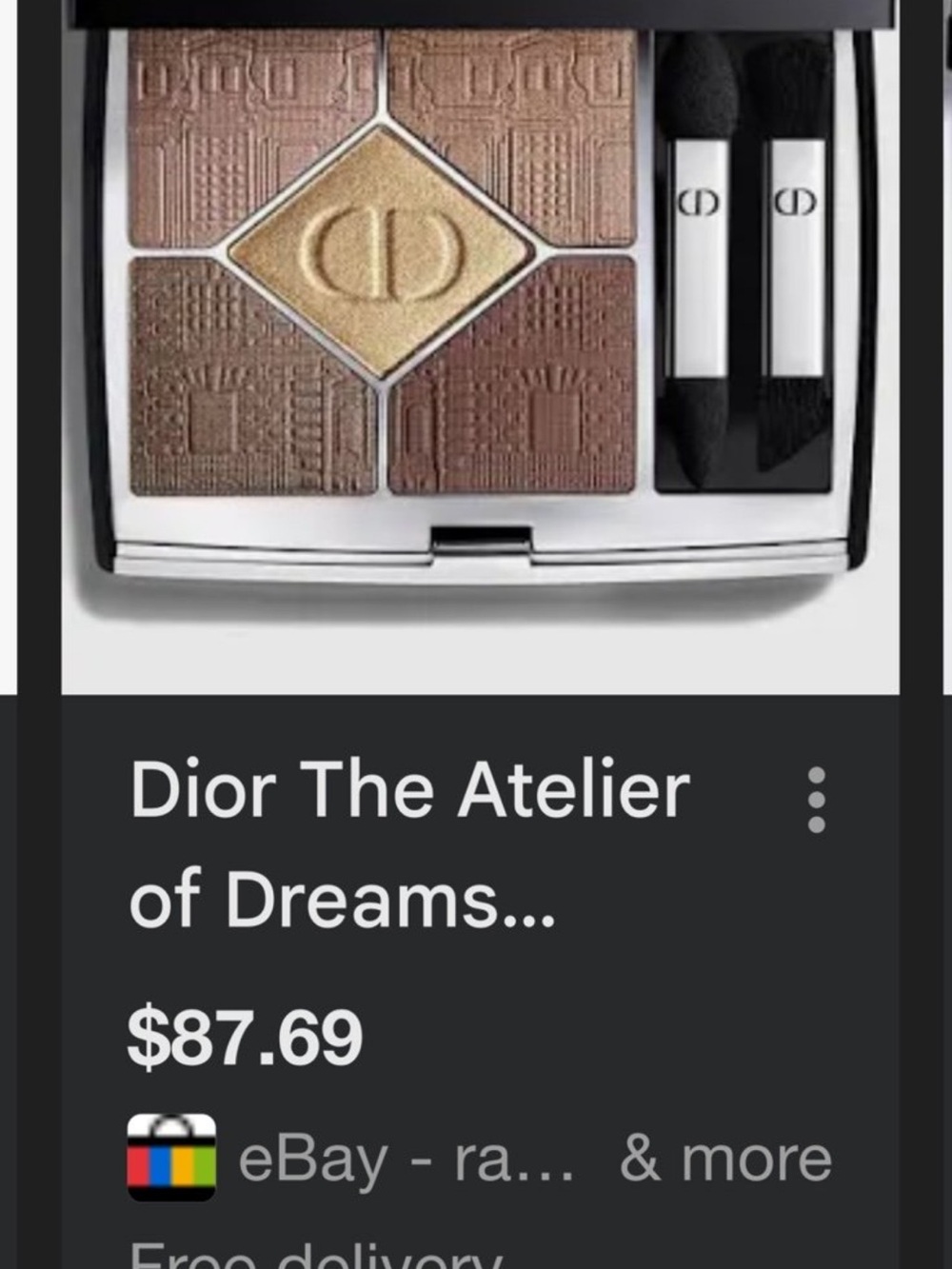 Dior Eyeshadow Quad with Shimmering Gold & Warm Browns